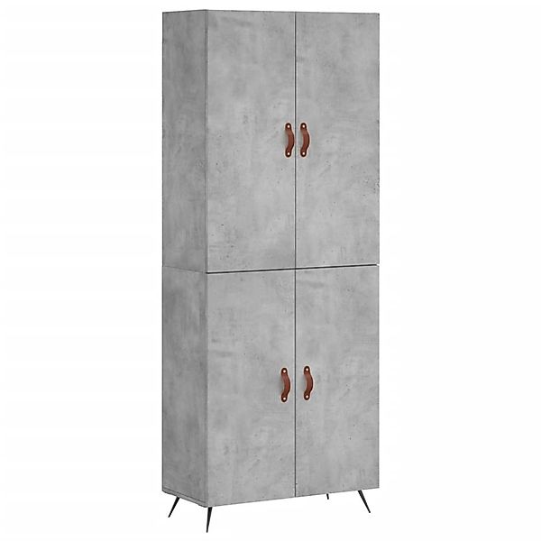 vidaXL Highboard Betongrau 69,5x34x180 cm Holzwerkstoff 3195655 günstig online kaufen