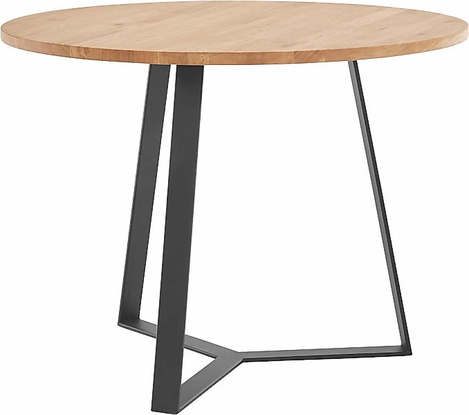 andas Esstisch "Taran" Gesamtmaße D/H: 100/75cm, aus Massivholz günstig online kaufen