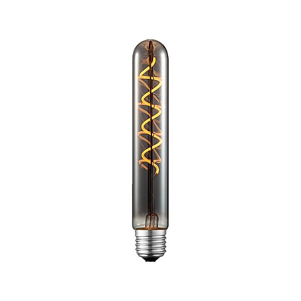 Lucande LED-Röhrenlampe, E27 4W, Ø 3 cm, titanium, 1800K günstig online kaufen