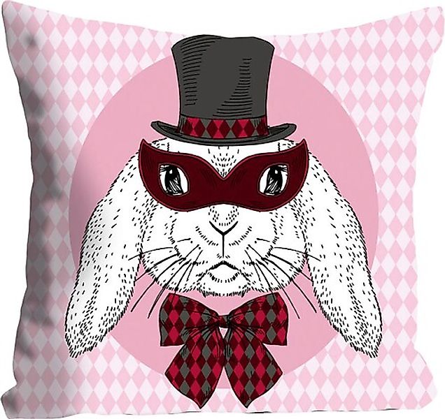 queence Dekokissen »Bunny Holmes«, mit einem Detektiv Hasen, Kissenhülle oh günstig online kaufen