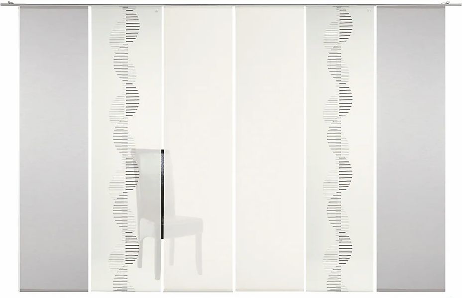 Neutex for you Schiebegardine "Indie" Paneelwagen 6 Stk. tlg. moderne Natur günstig online kaufen