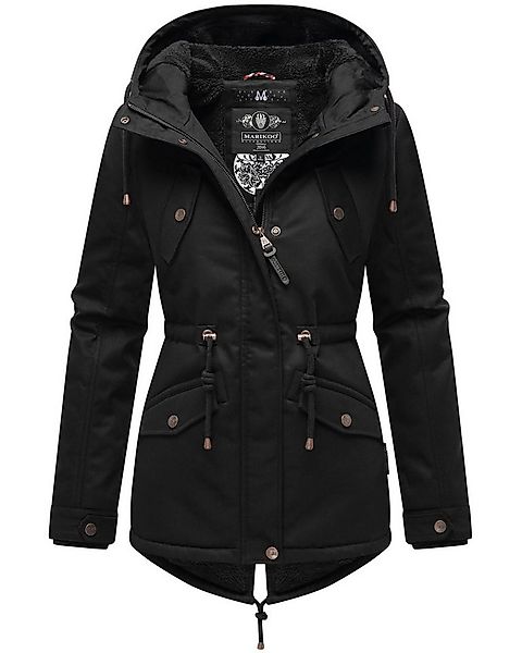 Marikoo Winterjacke Manolya stylischer Kurzmantel mit weichem Teddyfell-Fut günstig online kaufen