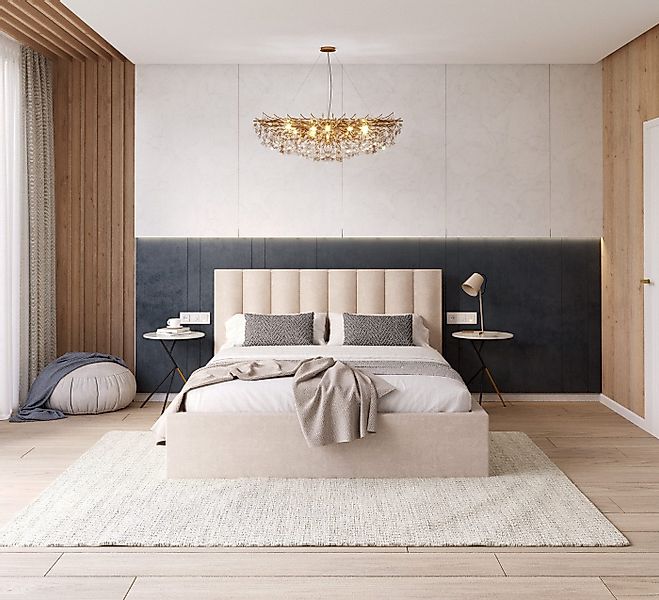 thematys Polsterbett Stauraumbett aus Velours Bett 120x200, 140x200, 160x20 günstig online kaufen