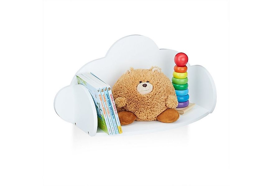 relaxdays Kinderregal Wandregal Wolke Kinderzimmer günstig online kaufen