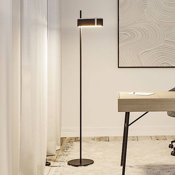 Paulmann Smart LED-Stehleuchte Jagun, anthrazit, 151 cm Filz günstig online kaufen