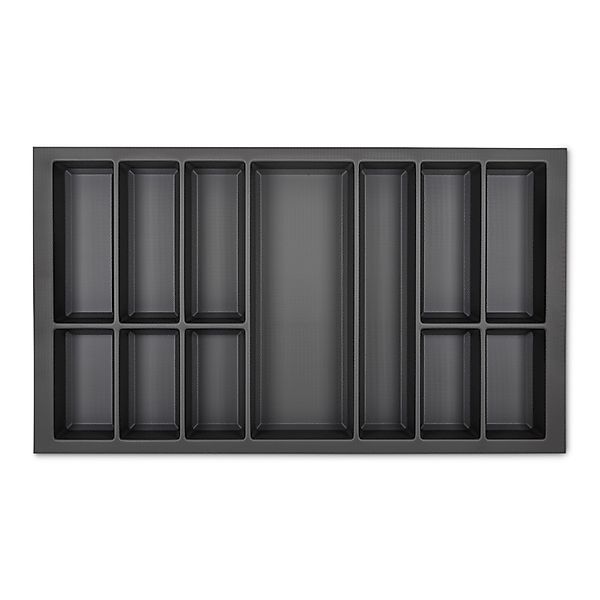 SOTECH Orga-Box VII Besteckeinsatz Basaltgrau 900 mm Höhe 50,5 mm mit Softt günstig online kaufen
