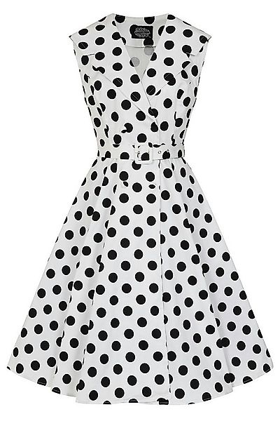 Hearts & Roses London A-Linien-Kleid Clarissa Polka Dot Punkte Vintage Retr günstig online kaufen