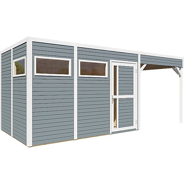 KONIFERA Gartenhaus "Cubus 3 Lounge", mit Anbaudach günstig online kaufen