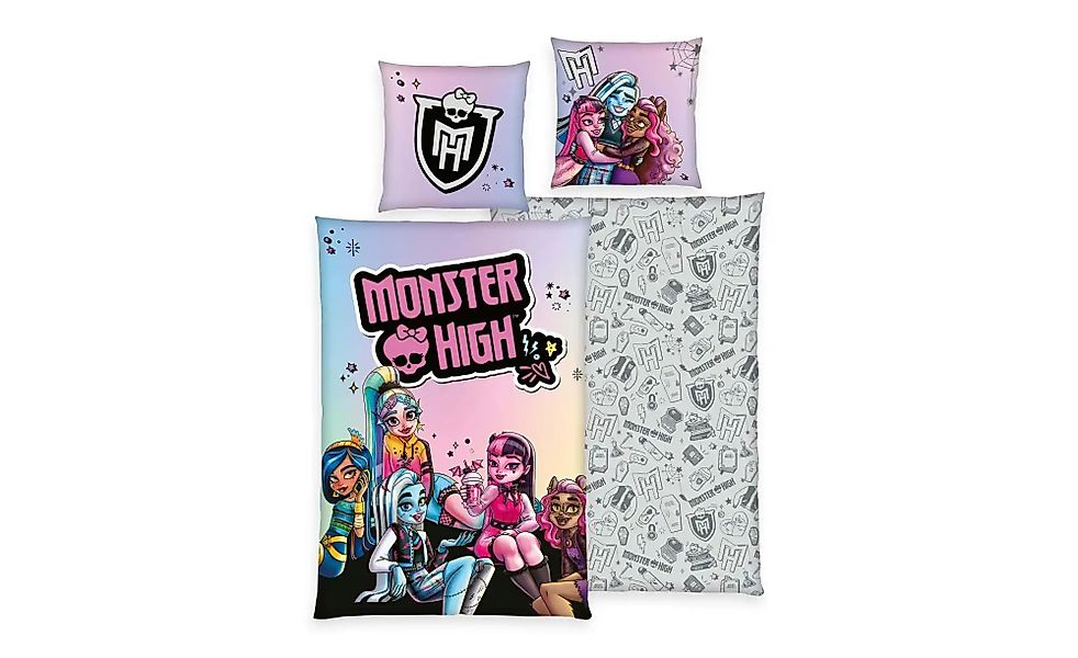 MonsterHigh™ Kinderbettwäsche "Monster High" 2 Stk. tlg. mit tollem Motiv günstig online kaufen