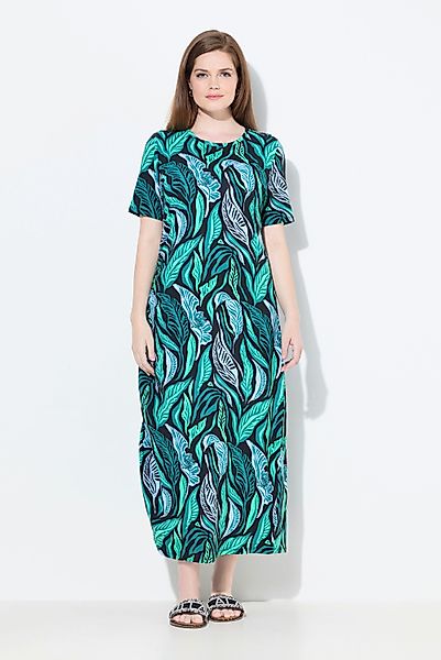 Ulla Popken Midikleid Maxikleid Dschungel Rundhals günstig online kaufen