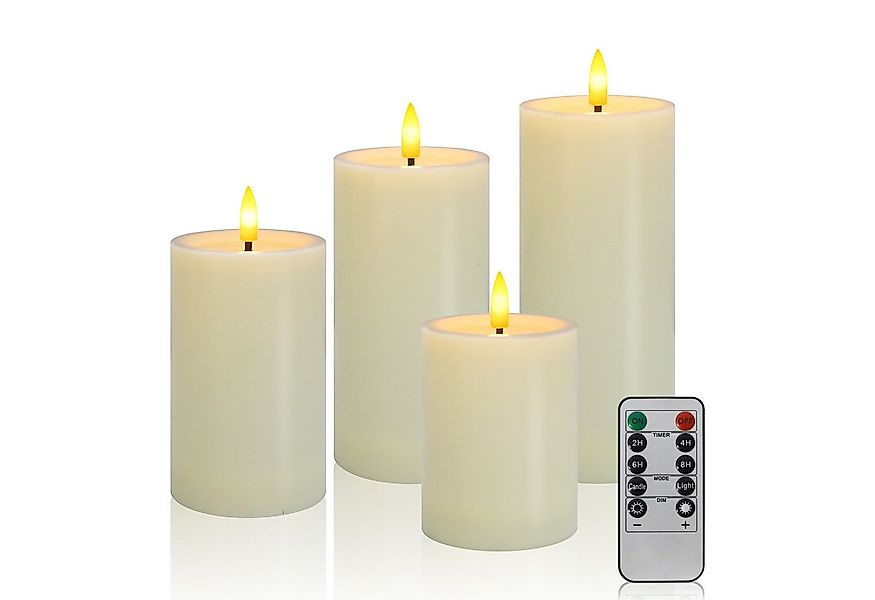 kisidus LED-Kerze LED Weihnachten Kerzen Flammenlose LED kerzen mit Fernbed günstig online kaufen