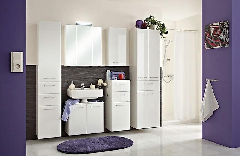 Saphir Badmöbel-Set »Quickset 341 6-teilig, Waschbeckenunterschrank und LED günstig online kaufen