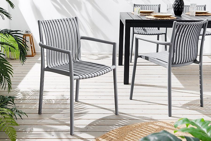 riess-ambiente Gartenstuhl STUDIO ITALIA anthrazit · wetterfester Stapelstu günstig online kaufen