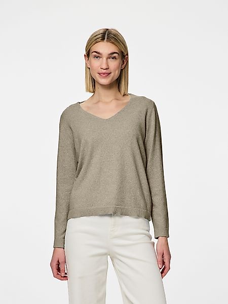 pieces V-Ausschnitt-Pullover PCBREE LS V-NECK KNIT günstig online kaufen