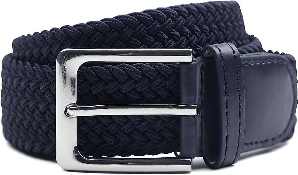 Geflochtene Gürtel Dunkel Blau - Größe 120 günstig online kaufen