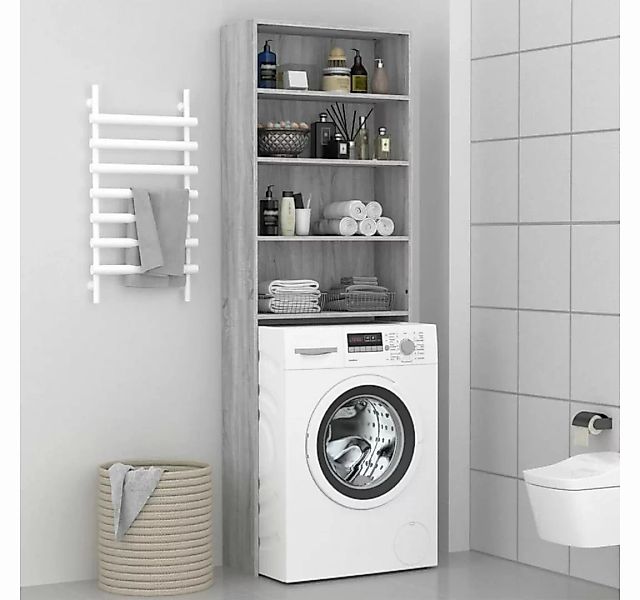 vidaXL Waschmaschinenumbauschrank Waschmaschinenschrank Grau Sonoma 64x24x1 günstig online kaufen