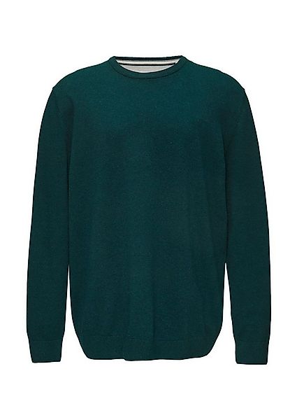 s.Oliver Rundhalspullover Basic (1-tlg) mit gesticktem Logo auf der Brust, günstig online kaufen