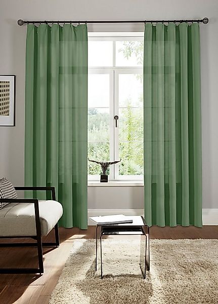 Bruno Banani Vorhang Lagan (2 St), Kräuselband, blickdicht, Polyester, 2-er günstig online kaufen