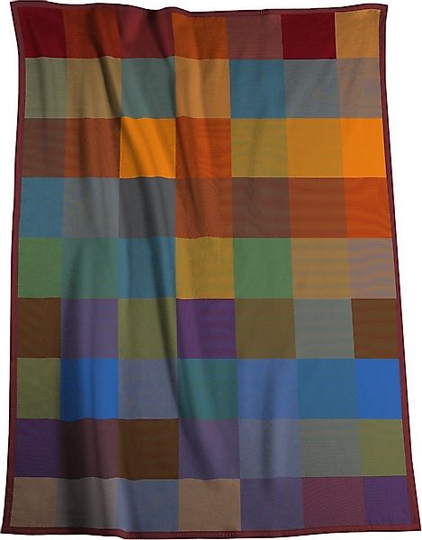 Wohndecke Colourmix, bunt karierte Sofadecke aus 100% Baumwolle in 150x200 günstig online kaufen