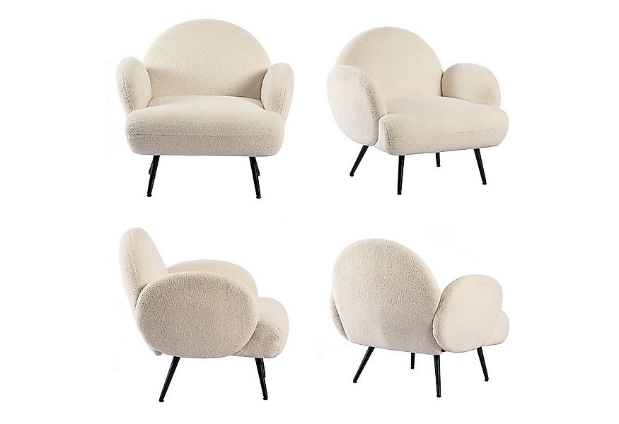 AISALL Sessel Loungesessel mit Metallbeinen, Einzelnes Lounge Sofa (1-St), günstig online kaufen