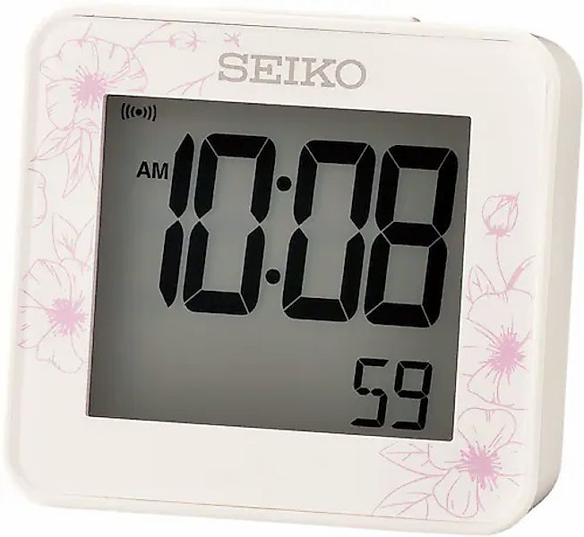 Seiko Quarzwecker, digital, Beleuchtung, Schlummerfunktion, autom. Kalender günstig online kaufen