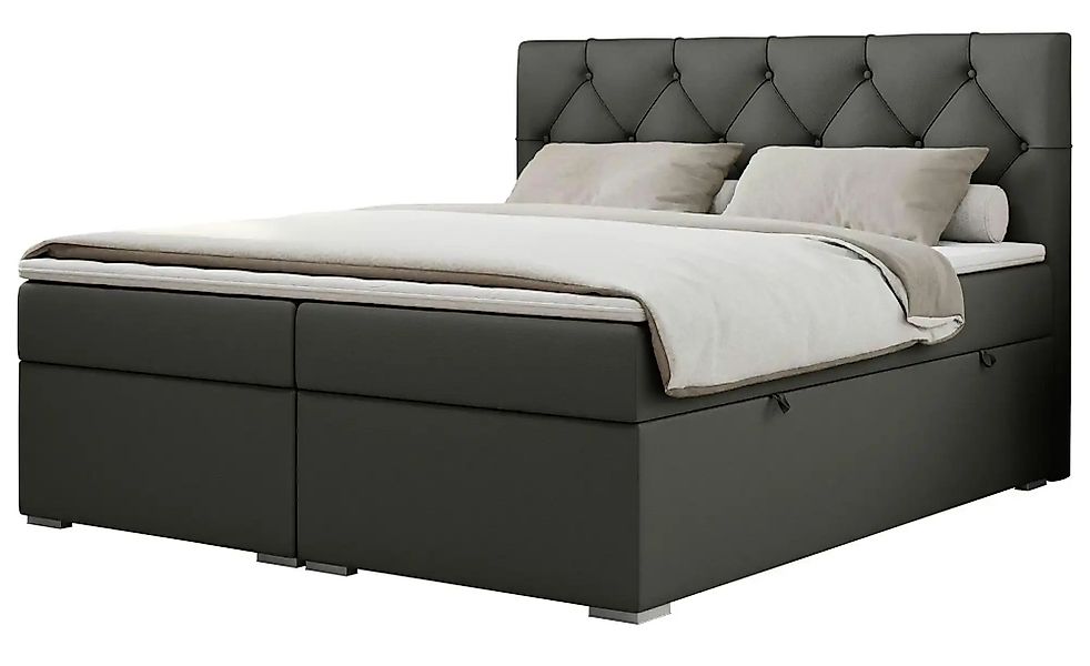 Boxbett mit Bettkasten Alda ¦ grau ¦ Maße (cm): B: 160 H: 118 Betten > Komf günstig online kaufen