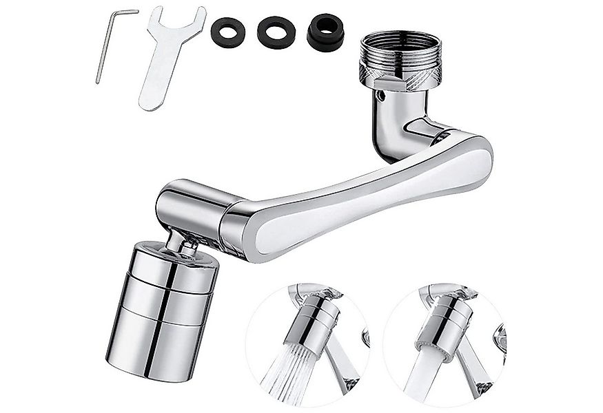 TUWENA Waschtischarmatur Wasserhahn verlängerung, 1440° drehbarer Luftsprud günstig online kaufen