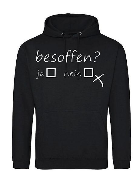 Youth Designz Kapuzenpullover Herren Hoodie Pullover "Besoffen Ja Nein?" Fu günstig online kaufen