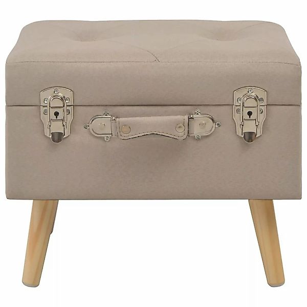 Hocker Mit Stauraum 40 Cm Beige Stoff günstig online kaufen