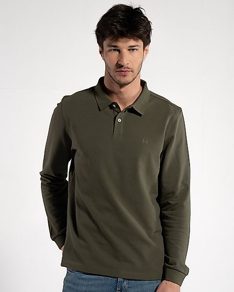 GORG Langarm-Poloshirt Herren Langarm-Poloshirt aus Bio-Baumwolle günstig online kaufen