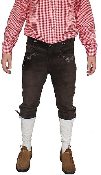 German Wear Trachtenlederhose GW823 dunkelbraun Kniebundhose günstig online kaufen