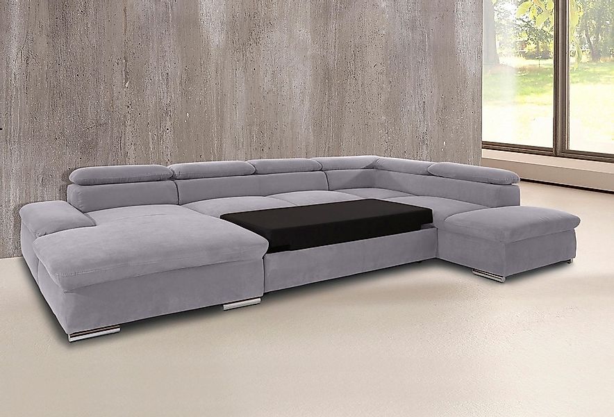 sit&more Wohnlandschaft »Alcatraz U-Form« wahlweise mit Bettfunktion günstig online kaufen