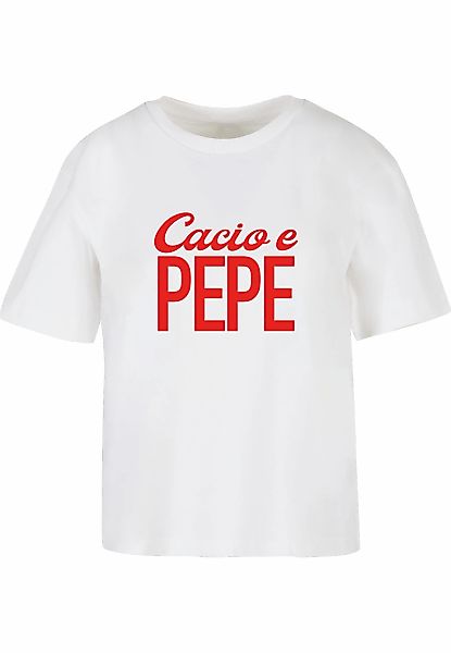 Miss Tee T-Shirt "Miss Tee Damen Cacio E Pepe Tee" 1 Stk. günstig online kaufen