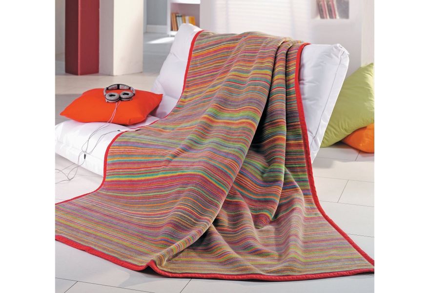 IBENA Wohndecke "Jacquard Decke Malang" mit filigranen Streifen günstig online kaufen