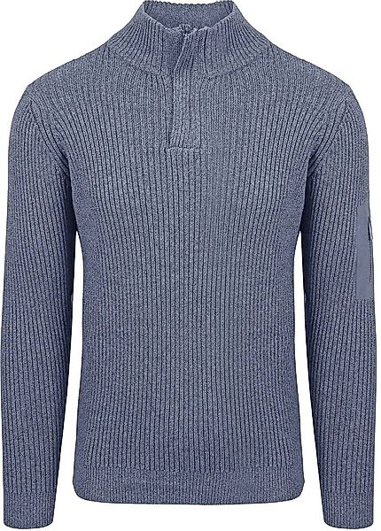 Suitable Mou Half Zip Pullover Blau - Größe M günstig online kaufen