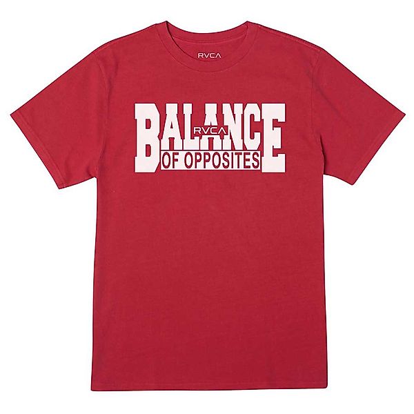 Rvca Balance Block Kurzärmeliges T-shirt M Cherry günstig online kaufen