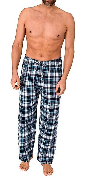 Normann Pyjama Herren Flanell Schlafanzug Hose in Karo-Optik günstig online kaufen