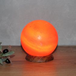 HIMALAYA SALT DREAMS Salzkristall-Tischlampe Planet, Leuchtmittel günstig online kaufen