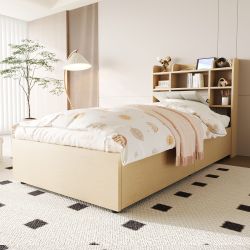 STILVORA Bettgestell 90x200 mit Matratze&Kopfteil,Holzbett mit günstig online kaufen