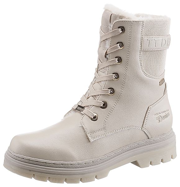 TOM TAILOR Schnürboots Winterstiefel mit Logoprägung günstig online kaufen