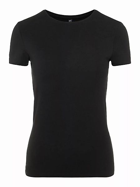 Pieces Sirene Kurzärmeliges T-shirt XS Black günstig online kaufen