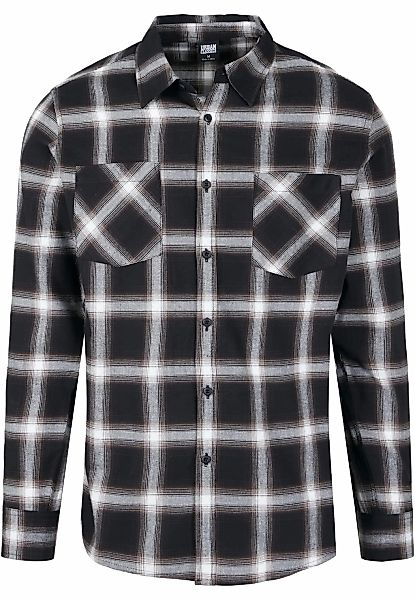 URBAN CLASSICS Langarmshirt "Herren Checked Flanell Shirt 6", (1 tlg.) günstig online kaufen