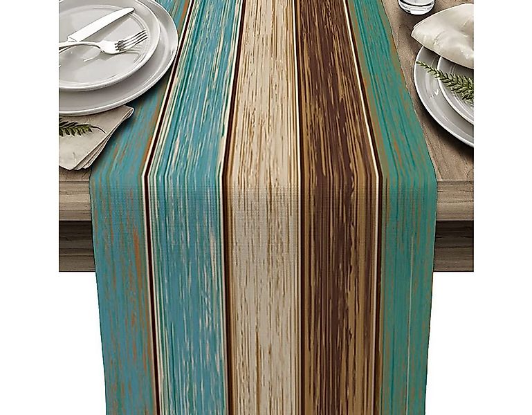 BYSURE Tischläufer (1-tlg), Tischläufer Vintage Läufer Tisch Leinen Abwasch günstig online kaufen