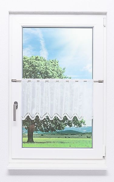 LYSEL® Scheibengardine Bogenmuster, (1 St), transparent, günstig online kaufen
