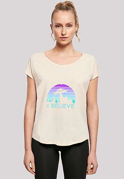 F4NT4STIC T-Shirt I BELIEVE UFO Alien Raumschiff Retro Premium Qualität günstig online kaufen