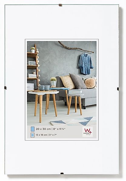 walther design Rahmenlose Bildhalter 21x29,7 cm Klarglas RB130K günstig online kaufen
