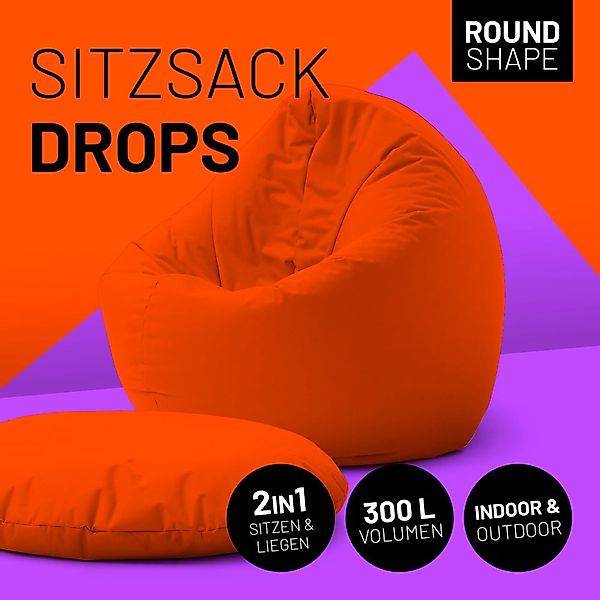 Lumaland Sitzsack In-& Outdoor Sitzkissen Bean günstig online kaufen