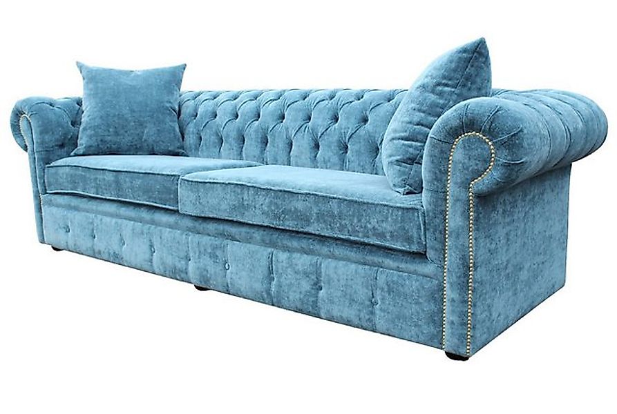 JVmoebel 3-Sitzer Türkis Chesterfield Design Luxus Polster Sofa Couch Sitz, günstig online kaufen