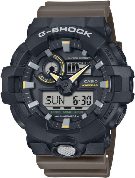CASIO G-SHOCK Chronograph GA-710GB-1AER, Quarzuhr, Armbanduhr, günstig online kaufen
