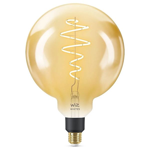 WiZ LED Smart Leuchtmittel in Amber E27 G200 6W 390lm günstig online kaufen